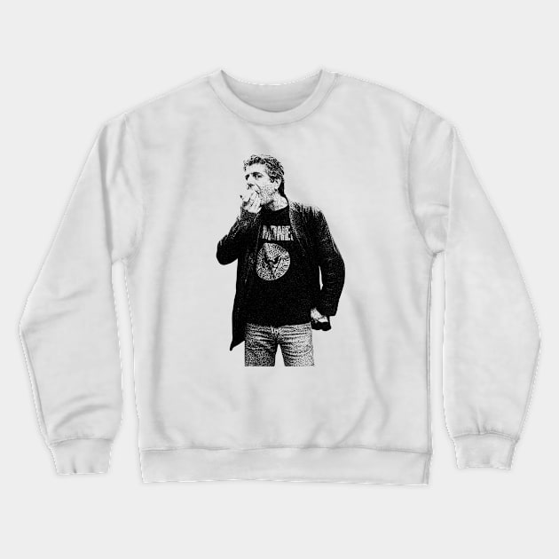 BLACK BOURDAIN PUNK Crewneck Sweatshirt by neng